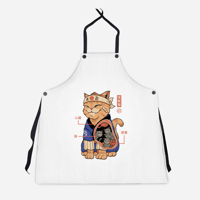 X-Ray Kaiju Cat-Unisex-Kitchen-Apron-vp021