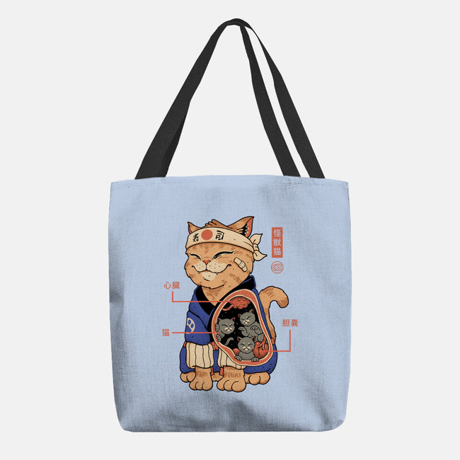 X-Ray Kaiju Cat-None-Basic Tote-Bag-vp021