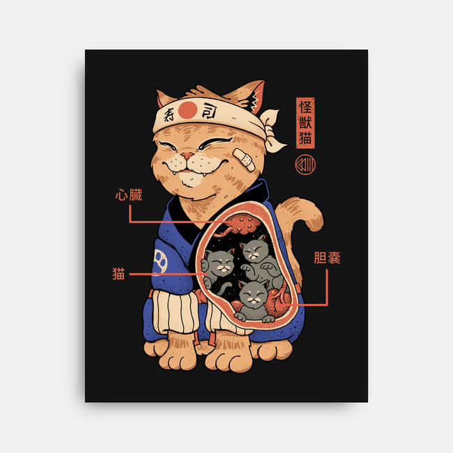 X-Ray Kaiju Cat-None-Stretched-Canvas-vp021