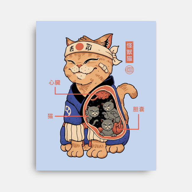 X-Ray Kaiju Cat-None-Stretched-Canvas-vp021