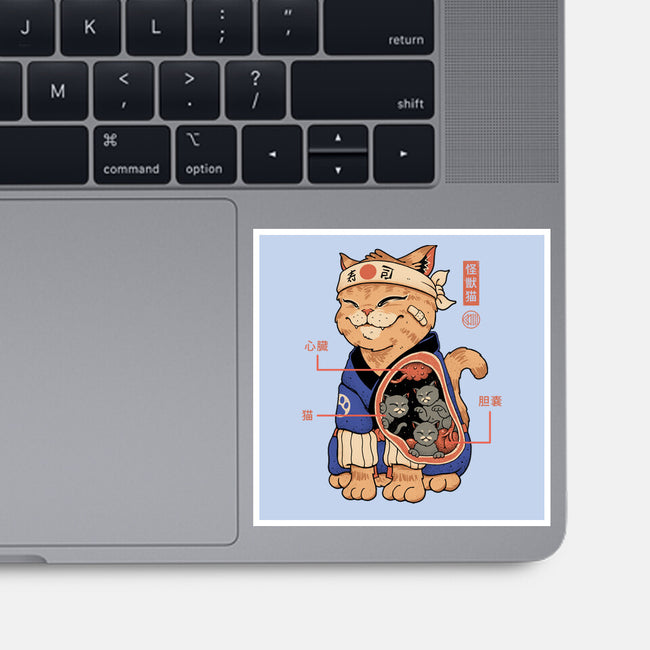 X-Ray Kaiju Cat-None-Glossy-Sticker-vp021