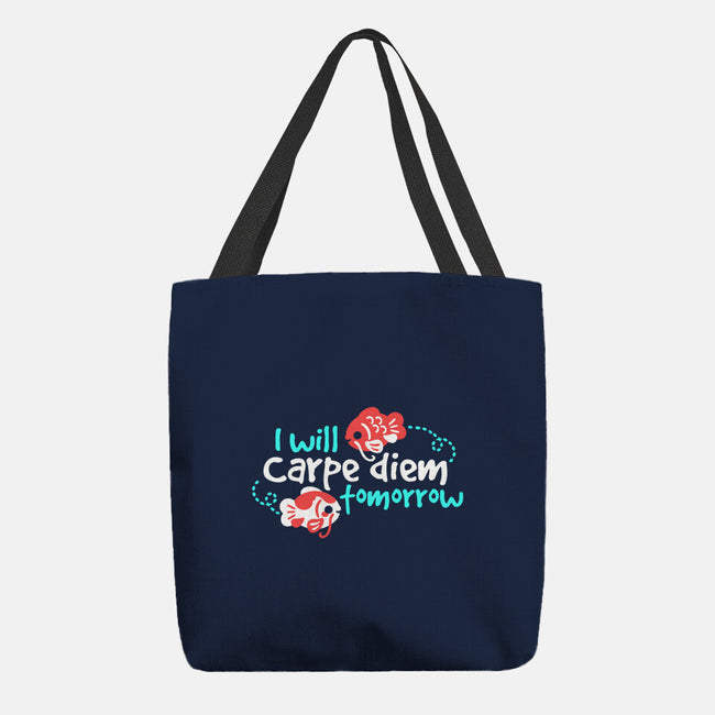 Koi Carpe Diem-None-Basic Tote-Bag-NemiMakeit