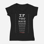 A Team Eye Chart-Womens-V-Neck-Tee-rocketman_art