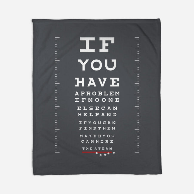 A Team Eye Chart-None-Fleece-Blanket-rocketman_art