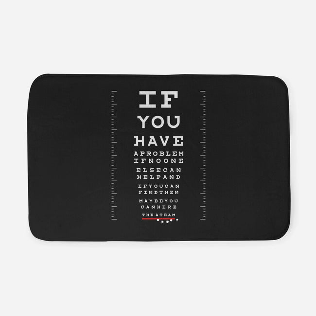 A Team Eye Chart-None-Memory Foam-Bath Mat-rocketman_art