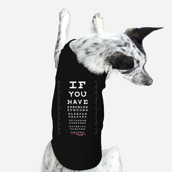 A Team Eye Chart-Dog-Basic-Pet Tank-rocketman_art