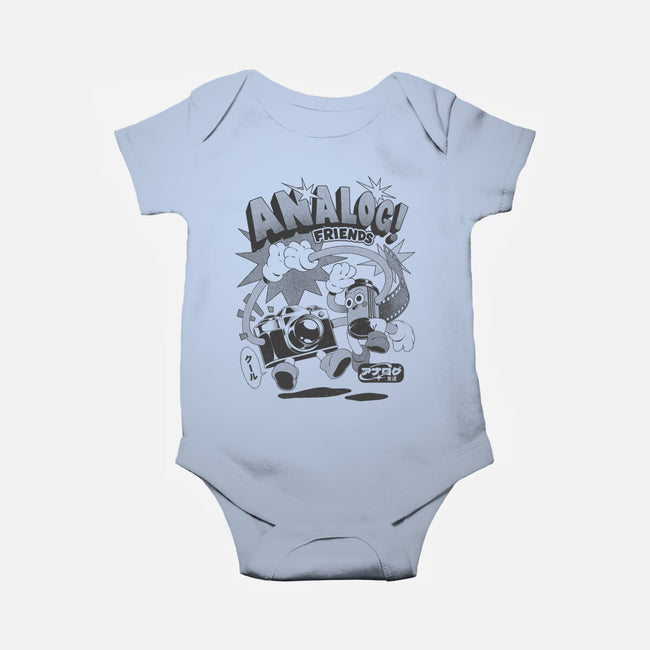 Analog Friends-Baby-Basic-Onesie-ilustrata