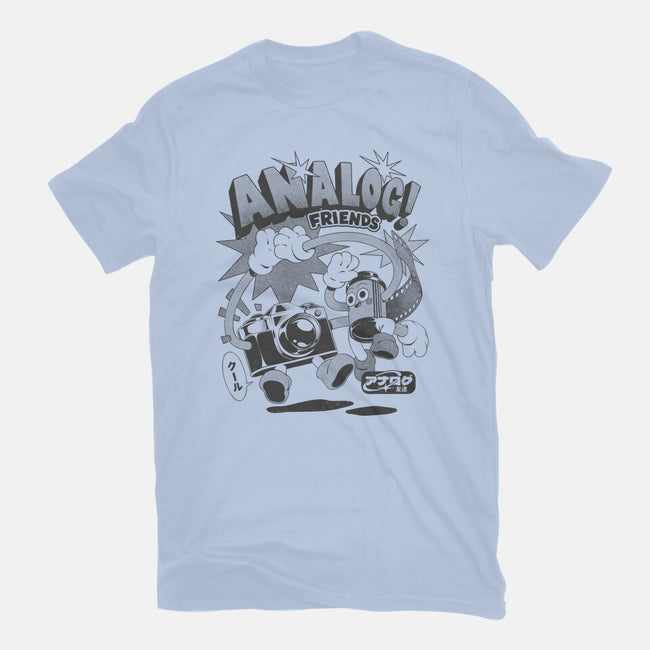 Analog Friends-Womens-Fitted-Tee-ilustrata