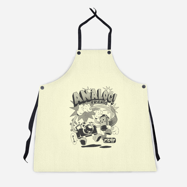 Analog Friends-Unisex-Kitchen-Apron-ilustrata