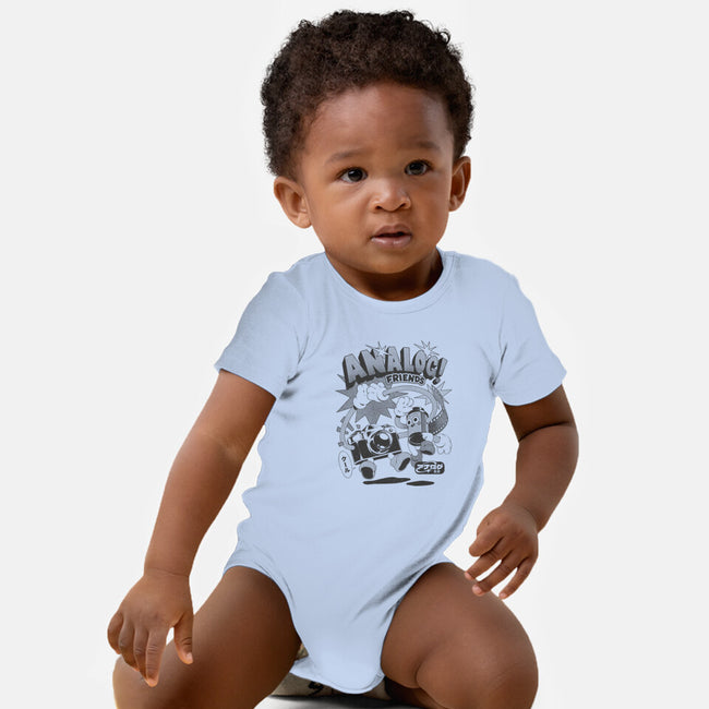 Analog Friends-Baby-Basic-Onesie-ilustrata