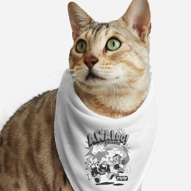 Analog Friends-Cat-Bandana-Pet Collar-ilustrata