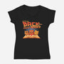 Back To Reading Books-Womens-V-Neck-Tee-erion_designs