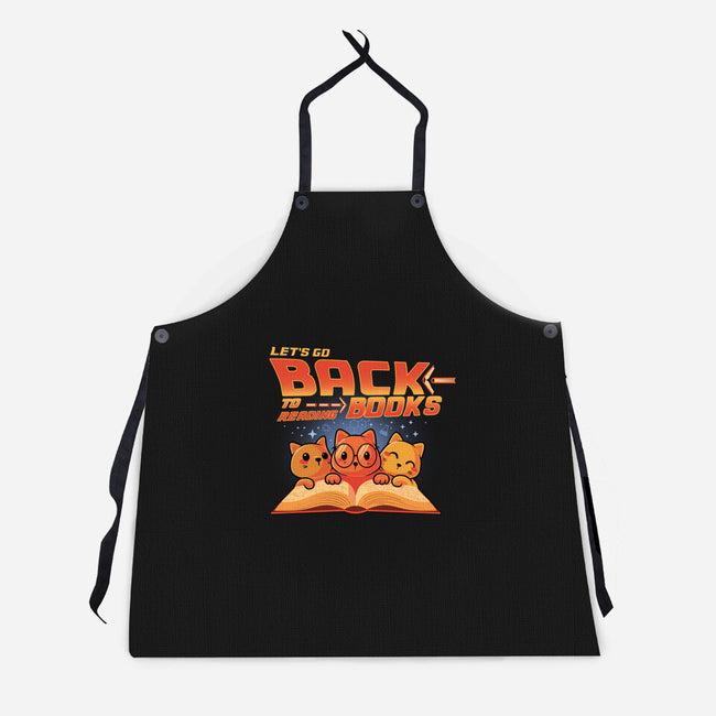 Back To Reading Books-Unisex-Kitchen-Apron-erion_designs