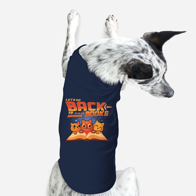 Back To Reading Books-Dog-Basic-Pet Tank-erion_designs