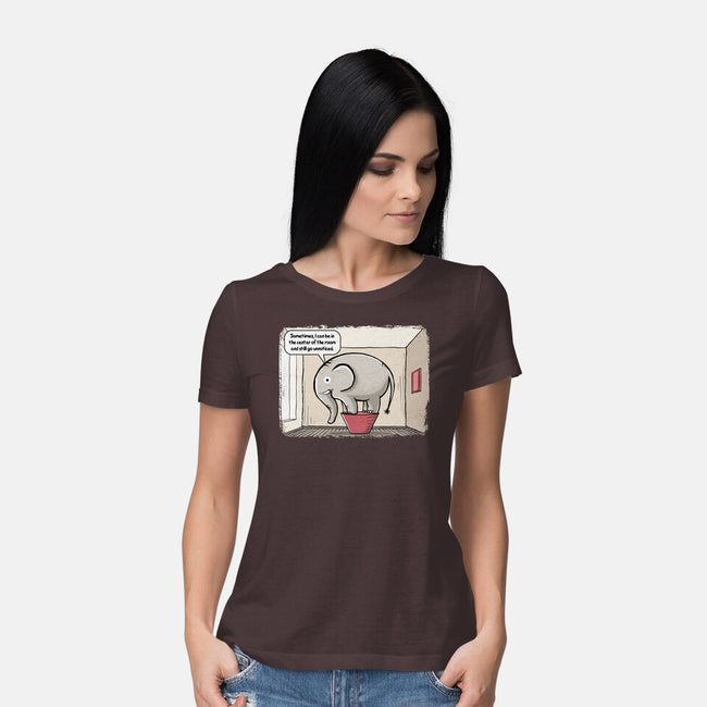 Elephant In The Room-Womens-Basic-Tee-erion_designs