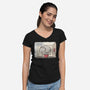 Elephant In The Room-Womens-V-Neck-Tee-erion_designs