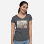 Elephant In The Room-Womens-V-Neck-Tee-erion_designs