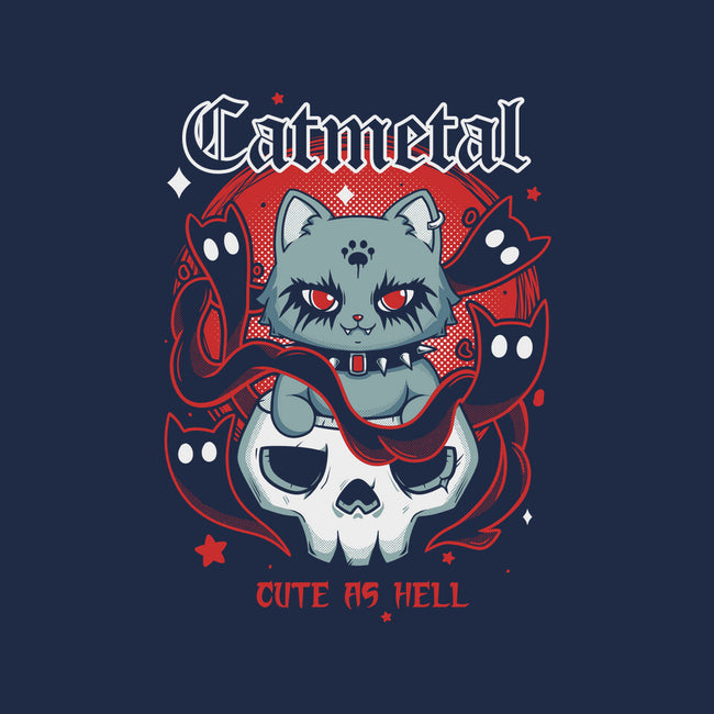 Catmetal-None-Fleece-Blanket-Yuri Santos Art