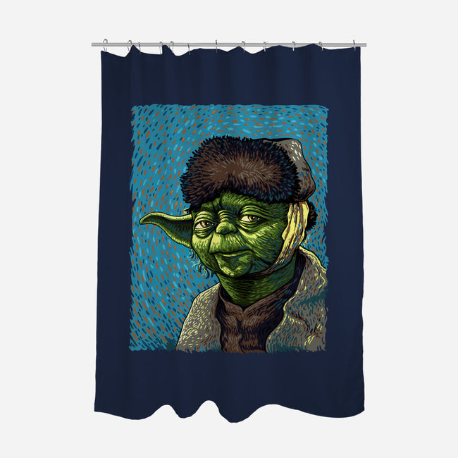 Artist From A Galaxy Far Far Away-None-Polyester-Shower Curtain-daobiwan