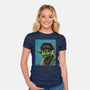 Artist From A Galaxy Far Far Away-Womens-Fitted-Tee-daobiwan