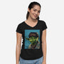 Artist From A Galaxy Far Far Away-Womens-V-Neck-Tee-daobiwan