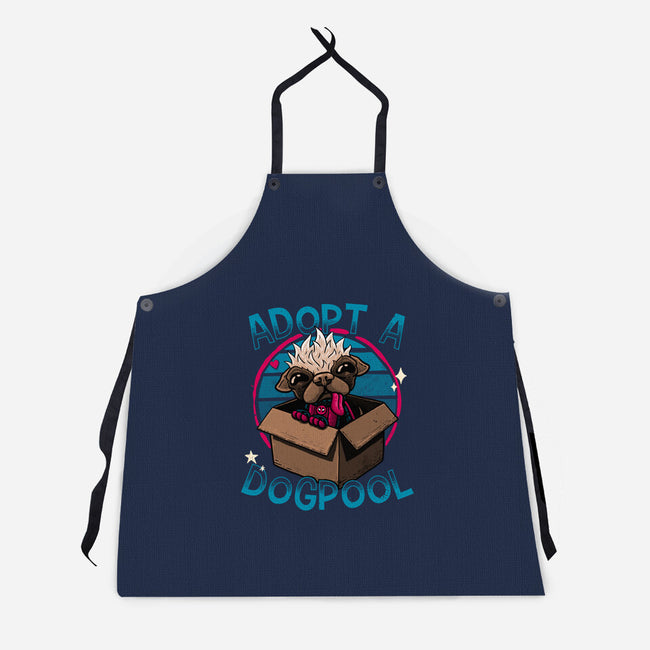 Adopt A Dogpool-Unisex-Kitchen-Apron-teesgeex