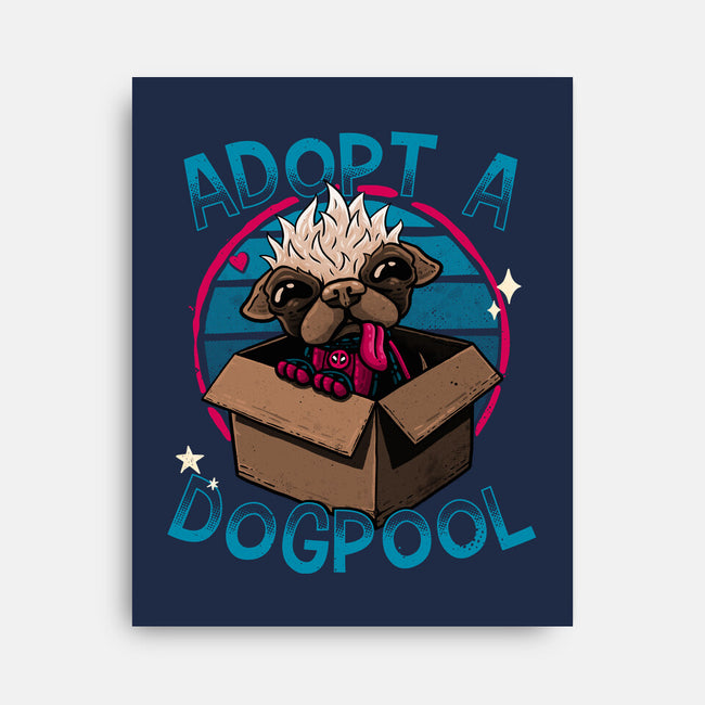 Adopt A Dogpool-None-Stretched-Canvas-teesgeex