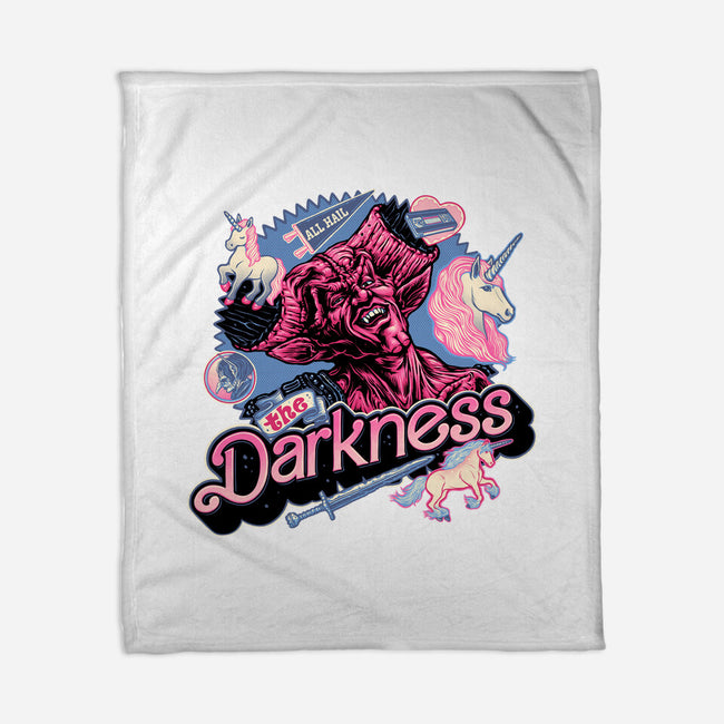 All Hail The Darkness-None-Fleece-Blanket-glitchygorilla