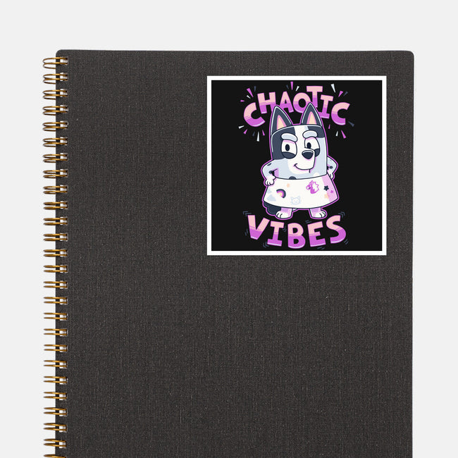 Chaotic Vibes-None-Glossy-Sticker-Geekydog