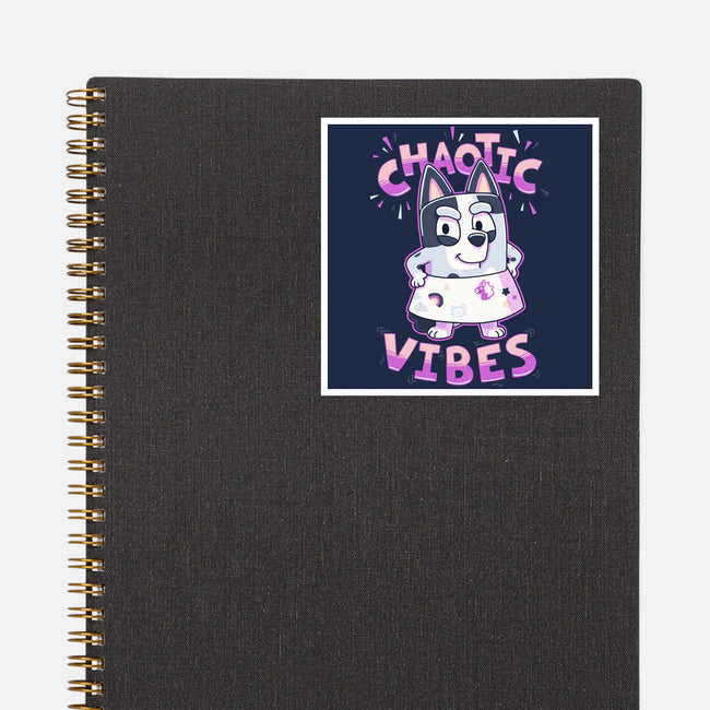 Chaotic Vibes-None-Glossy-Sticker-Geekydog