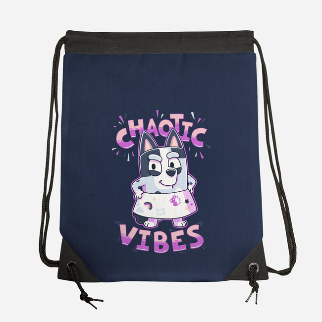 Chaotic Vibes-None-Drawstring-Bag-Geekydog