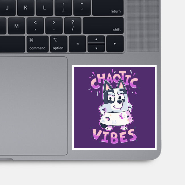 Chaotic Vibes-None-Glossy-Sticker-Geekydog