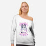 Chaotic Vibes-Womens-Off Shoulder-Sweatshirt-Geekydog