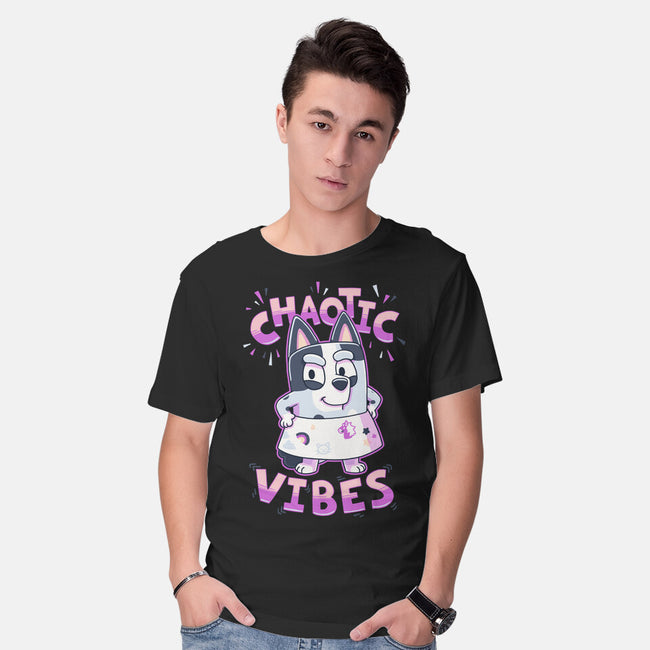 Chaotic Vibes-Mens-Basic-Tee-Geekydog