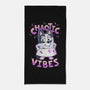 Chaotic Vibes-None-Beach-Towel-Geekydog