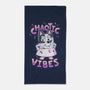 Chaotic Vibes-None-Beach-Towel-Geekydog