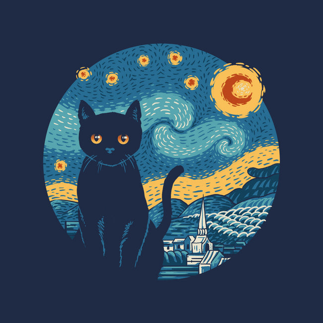 Purrfect Starry Cat-Unisex-Basic-Tee-vp021