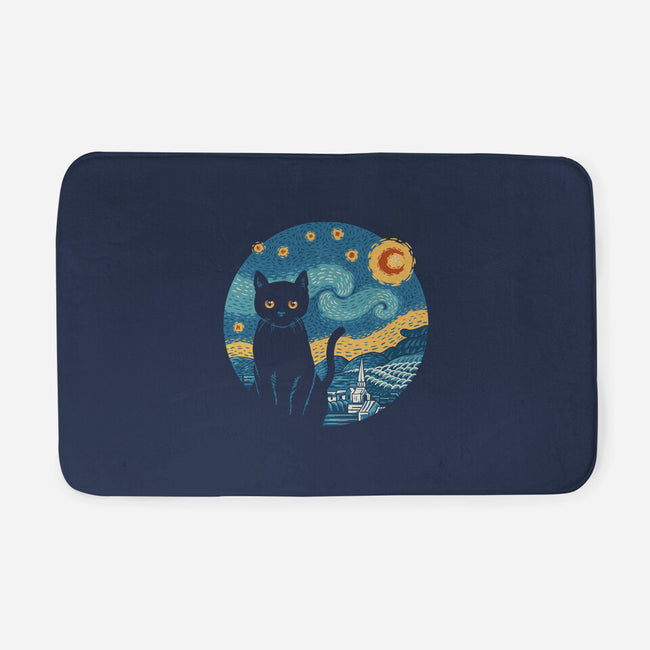 Purrfect Starry Cat-None-Memory Foam-Bath Mat-vp021