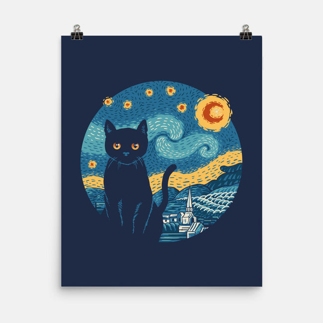 Purrfect Starry Cat-None-Matte-Poster-vp021