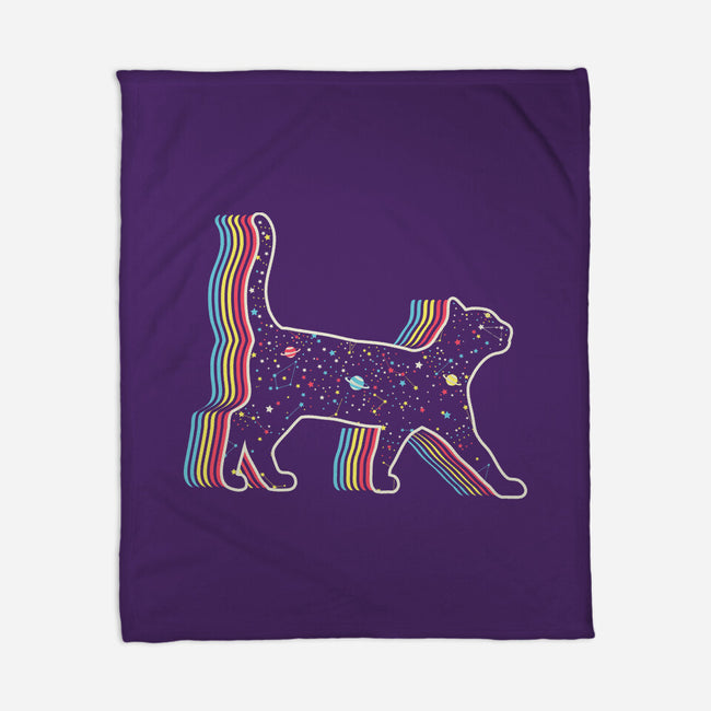 Galaxy Cat-None-Fleece-Blanket-naomori