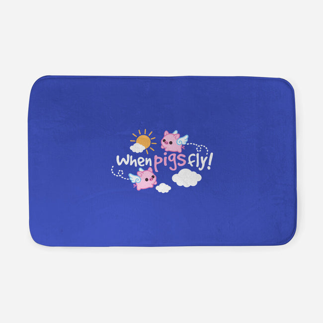 When Pigs Fly-None-Memory Foam-Bath Mat-NemiMakeit