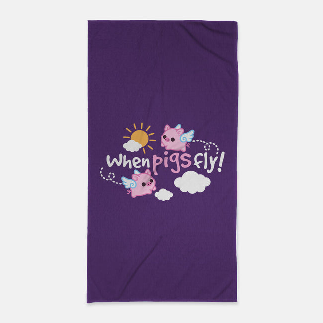 When Pigs Fly-None-Beach-Towel-NemiMakeit