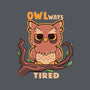 Owlways Tired-Womens-V-Neck-Tee-TechraNova