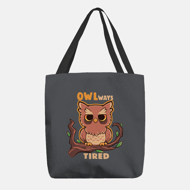 Owlways Tired-None-Basic Tote-Bag-TechraNova