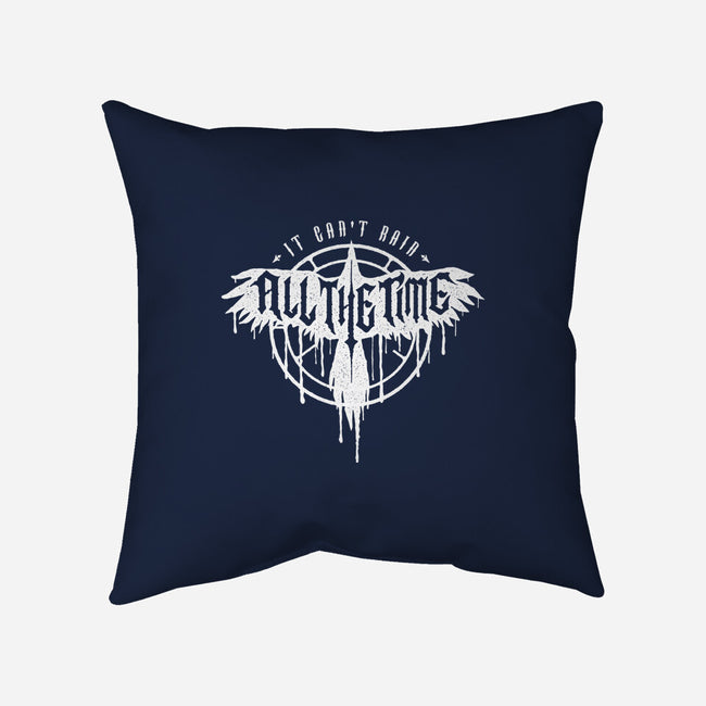 A Crow In The Rain-None-Removable Cover w Insert-Throw Pillow-demonigote