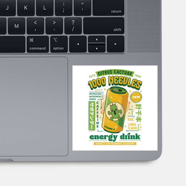 Cactuar Energy Drink-None-Glossy-Sticker-LAGELANTEE