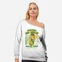 Cactuar Energy Drink-Womens-Off Shoulder-Sweatshirt-LAGELANTEE