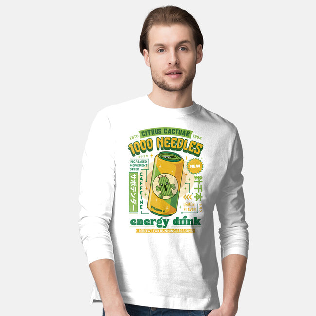 Cactuar Energy Drink-Mens-Long Sleeved-Tee-LAGELANTEE