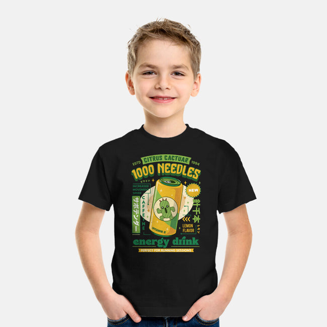 Cactuar Energy Drink-Youth-Basic-Tee-LAGELANTEE