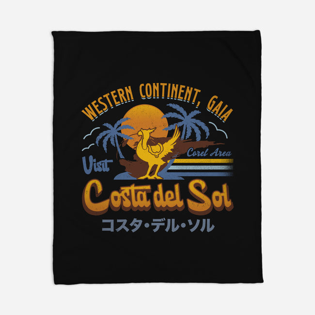 Costa Del Sol Vintage-None-Fleece-Blanket-LAGELANTEE